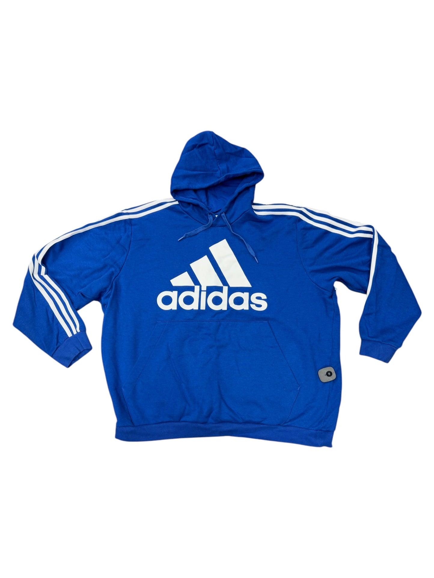 Sweatshirt Hoodie By Adidas In Blue, Size: 3x