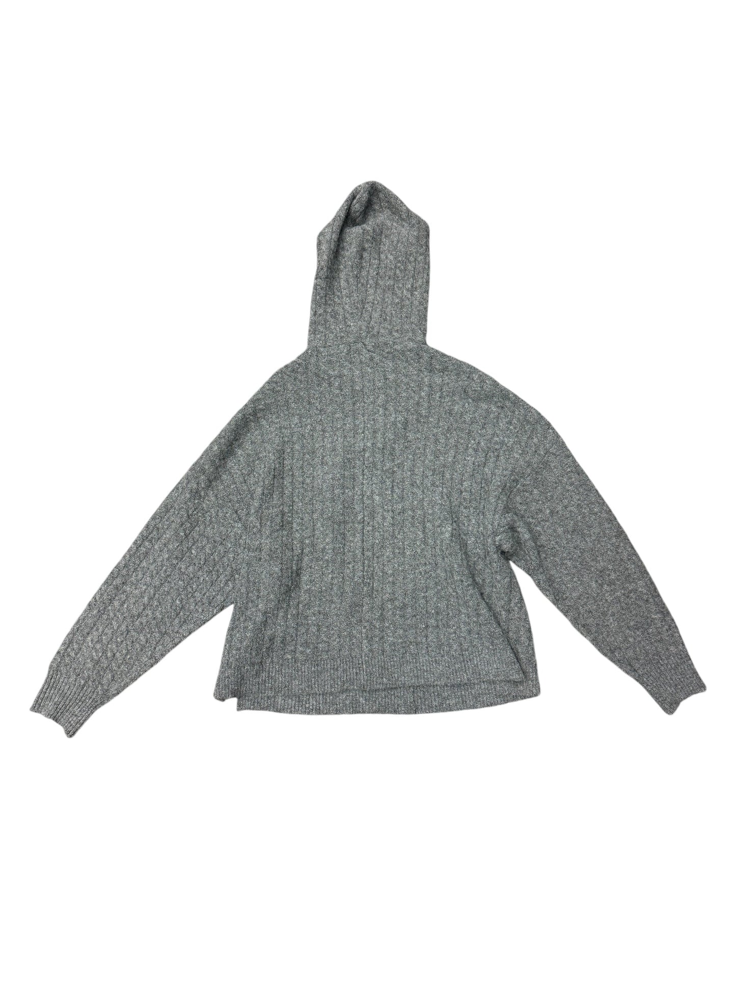 Sweatshirt Hoodie By Evereve In Grey, Size: M