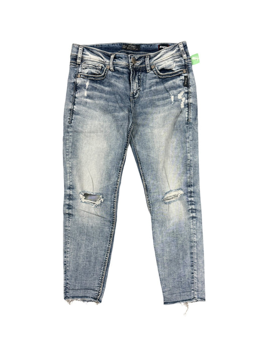 Jeans Straight By Silver In Blue Denim, Size: 10