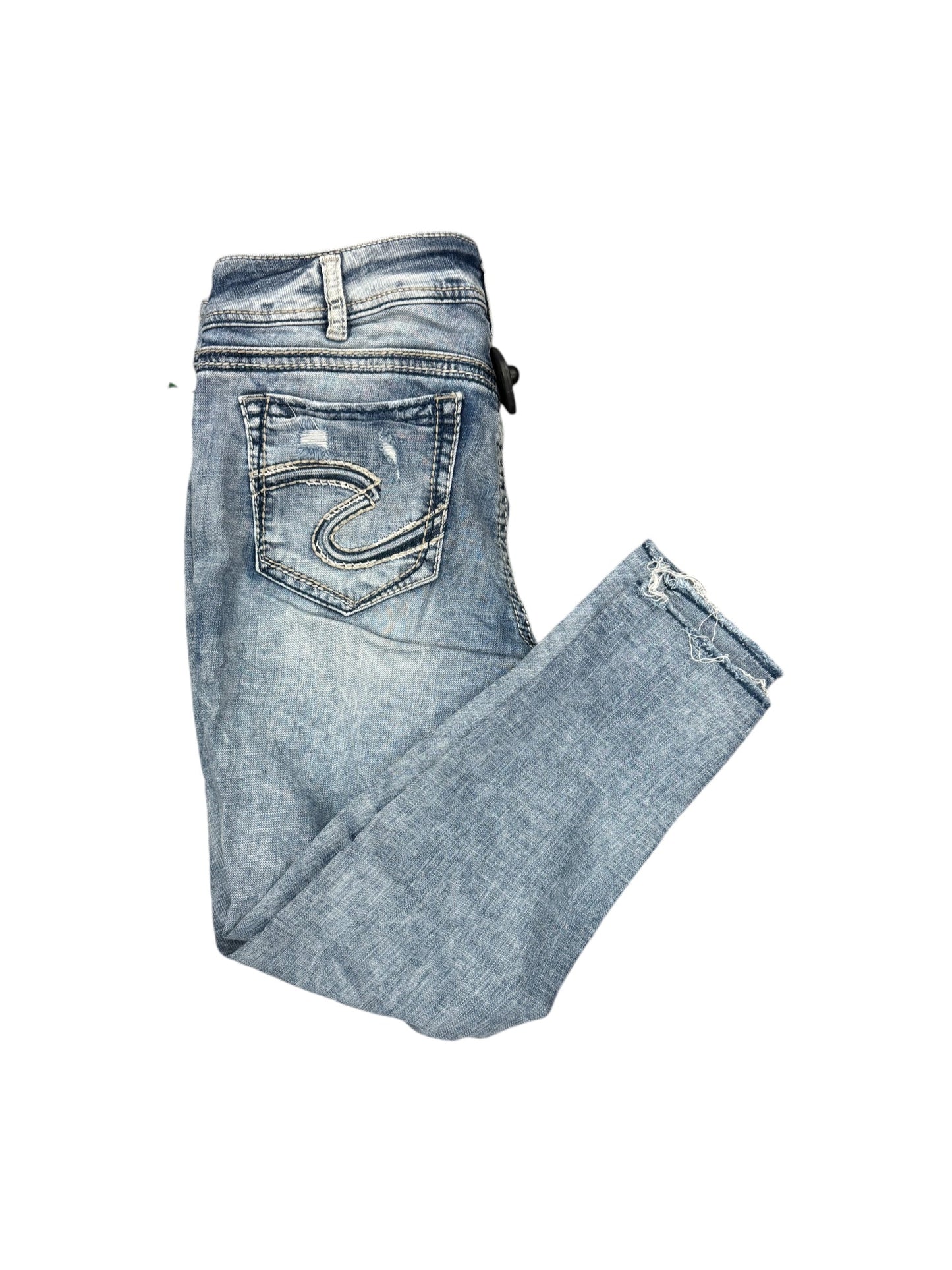 Jeans Straight By Silver In Blue Denim, Size: 10