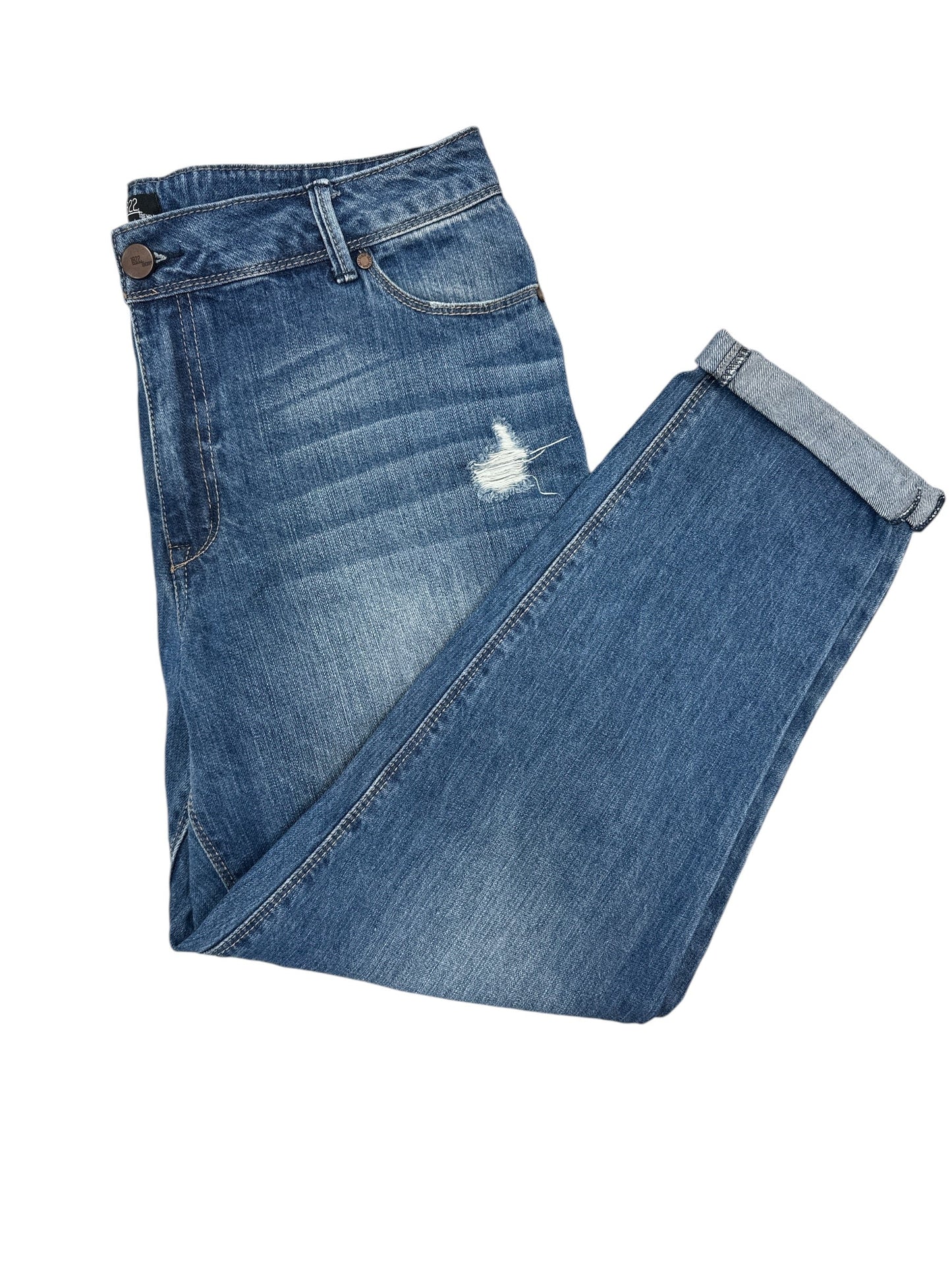 Jeans Cropped By 1822 Denim In Blue Denim, Size: 10