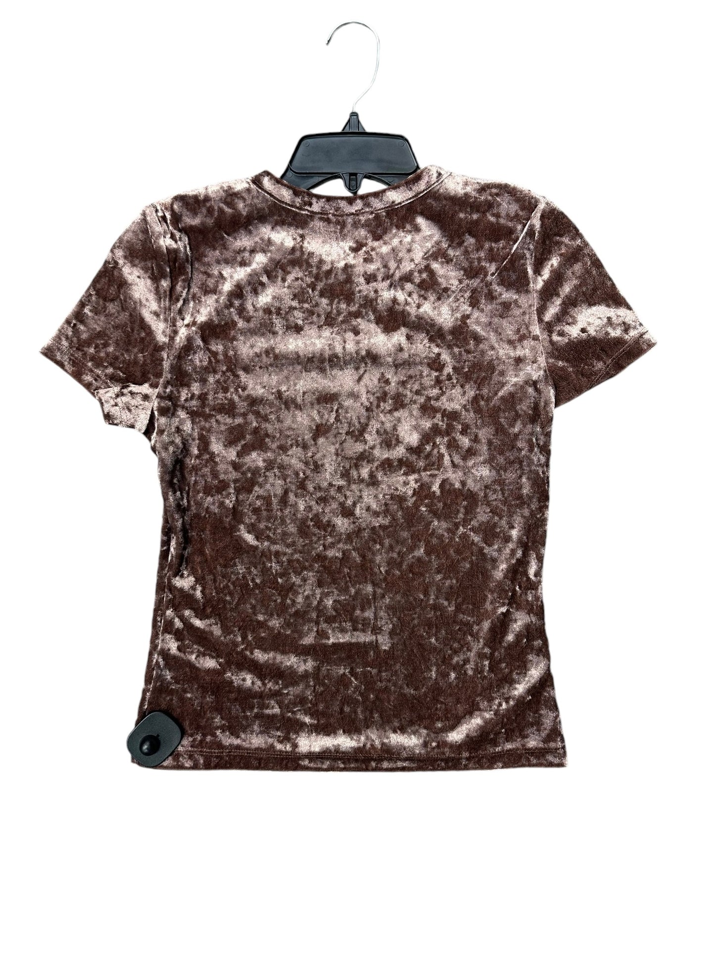 Top Short Sleeve By Free People In Brown, Size: M