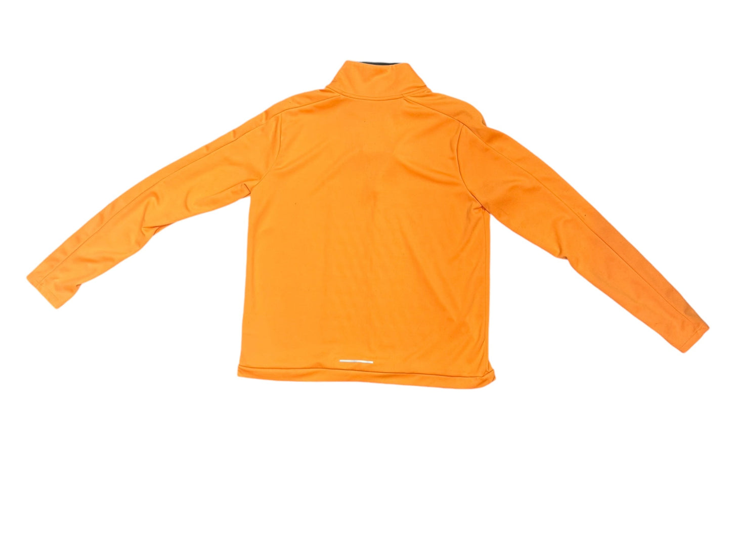 Athletic Jacket By Nike Apparel In Orange, Size: L