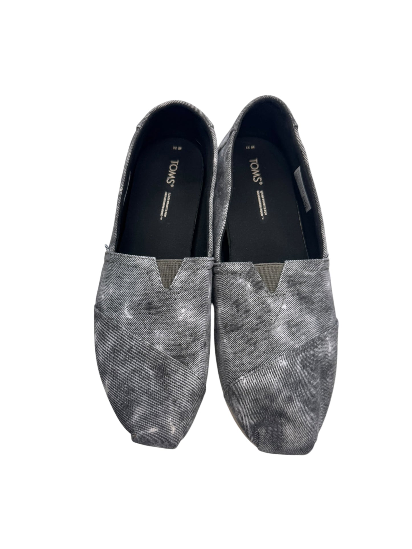 Shoes Flats By Toms In Grey, Size: 11