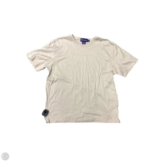 Top Short Sleeve By Ralph Lauren Co In Tan, Size: L