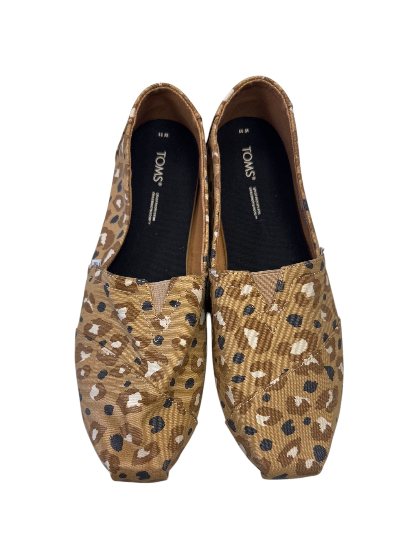 Shoes Flats By Toms In Animal Print, Size: 11