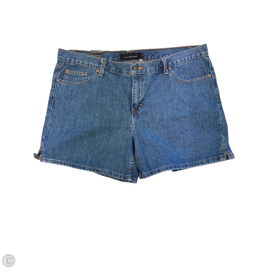 Shorts By Calvin Klein In Blue Denim, Size: 16
