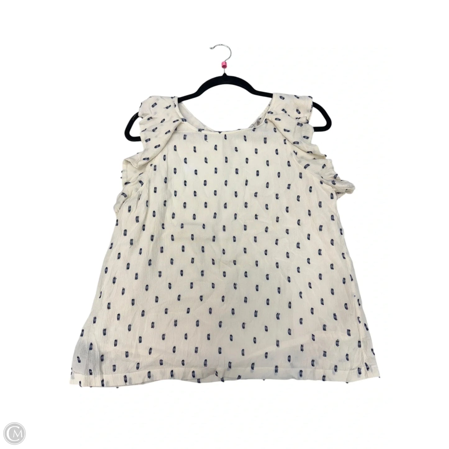 Top Sleeveless By Loft In Cream, Size: M