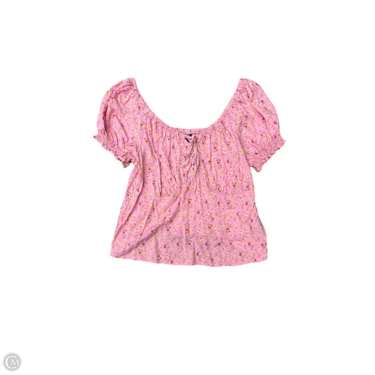 Top Short Sleeve By Torrid In Pink, Size: Xl