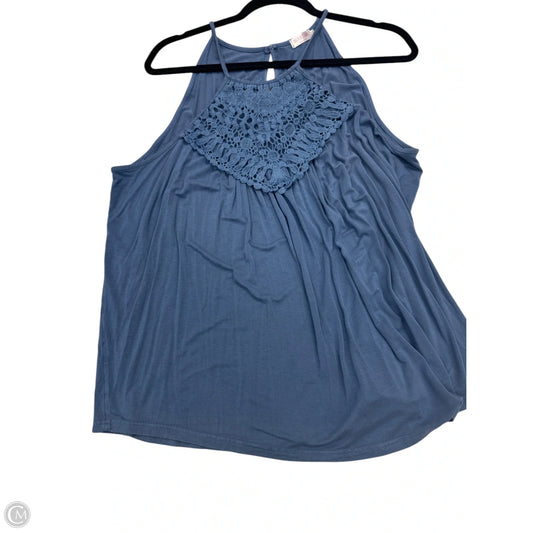 Top Sleeveless By Clothes Mentor In Blue, Size: Xxl
