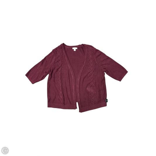 Cardigan By Cj Banks In Red, Size: 3x
