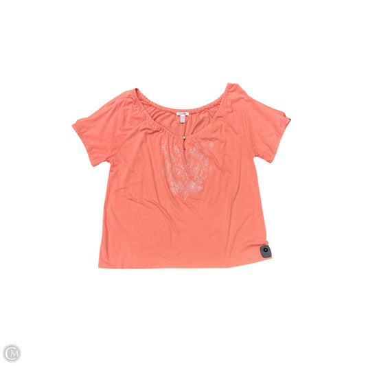 Top Short Sleeve By Clothes Mentor In Pink, Size: Xl