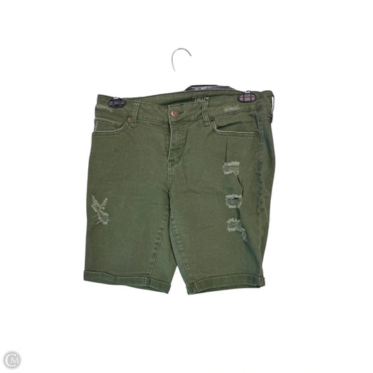 Shorts By Time And Tru In Green Denim, Size: 14
