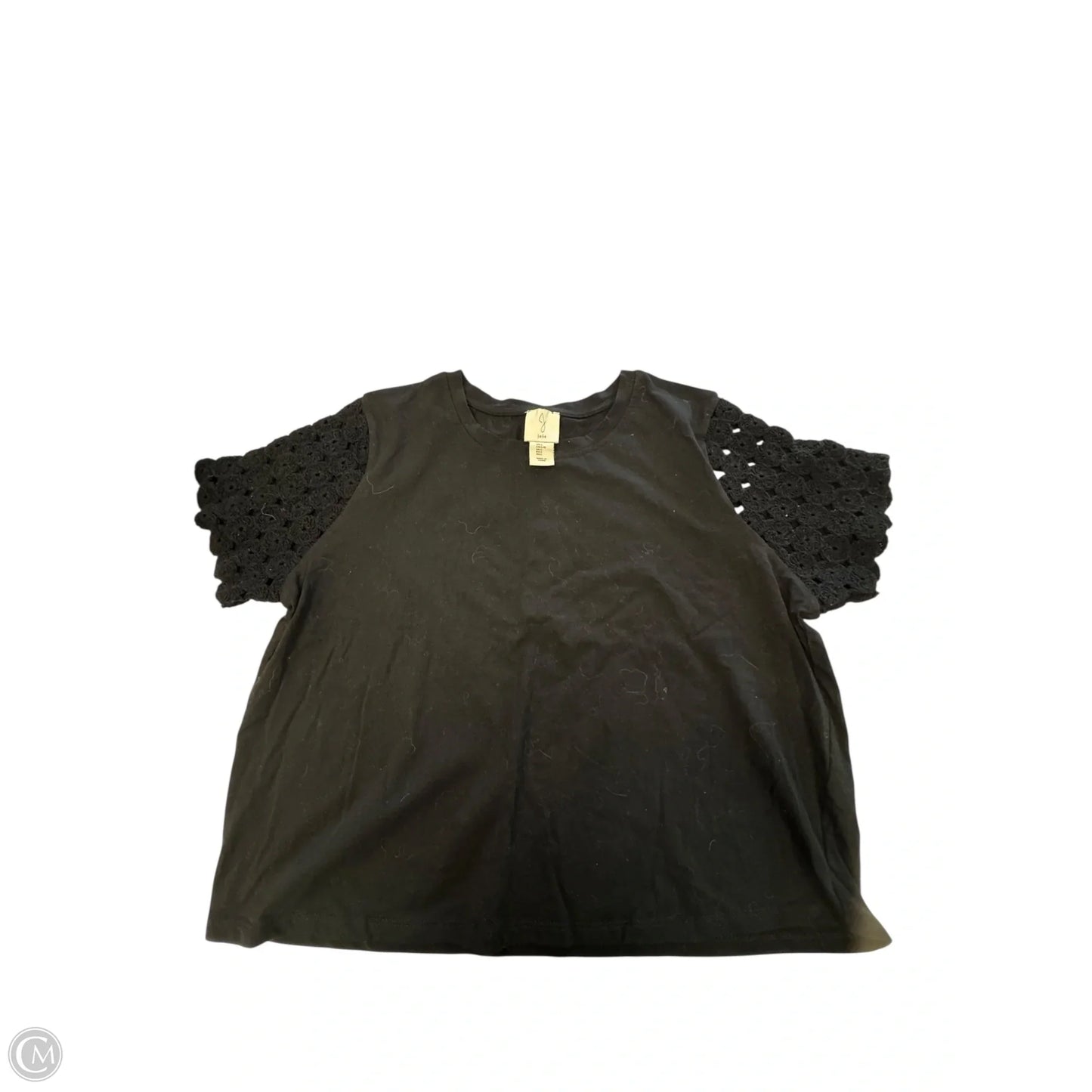 Top Short Sleeve By Joie In Black, Size: L