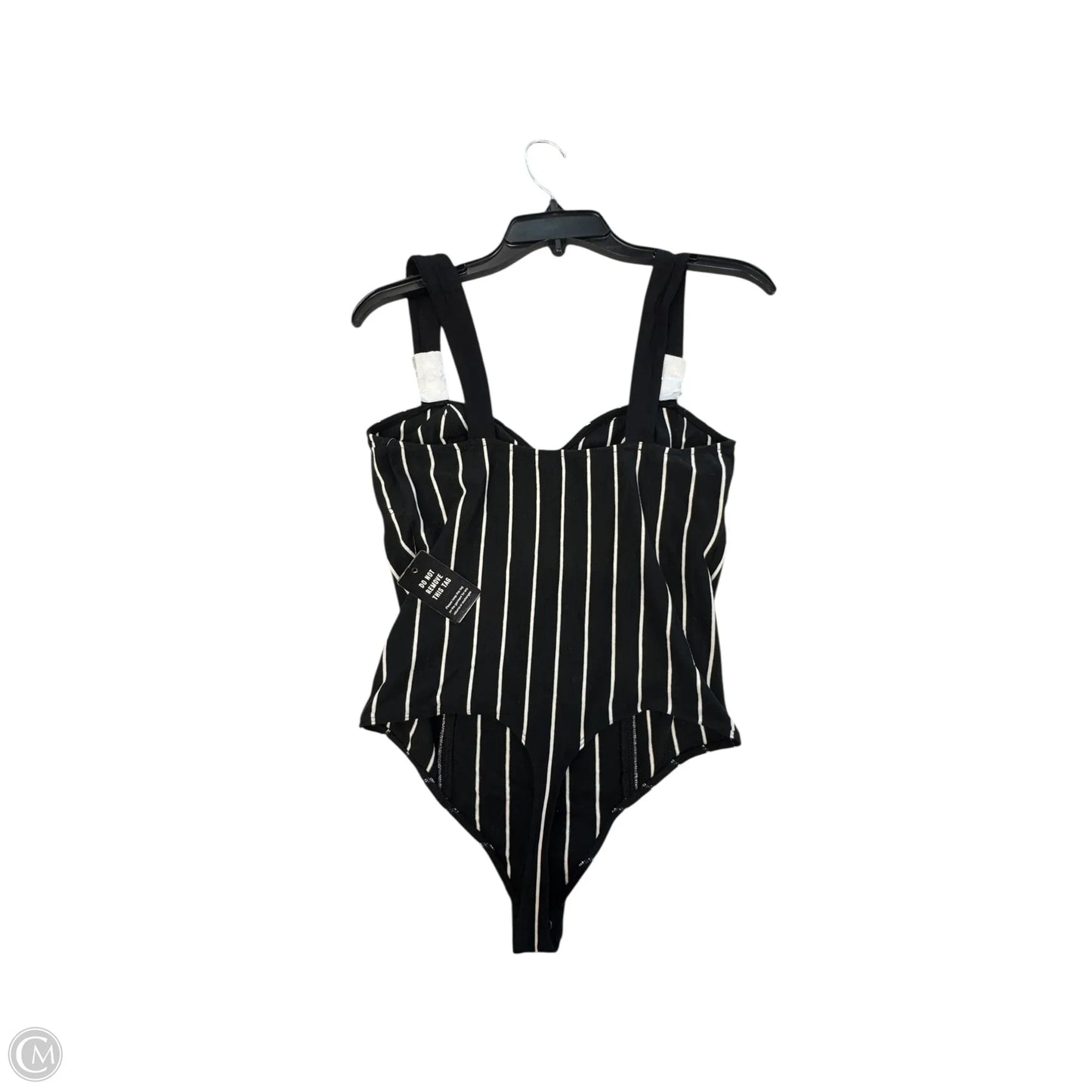 Bodysuit By Express In Black & White, Size: M