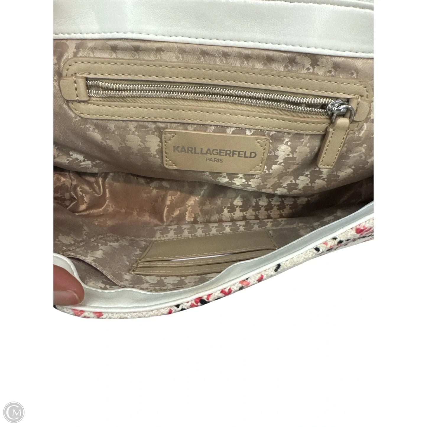 Handbag Designer By Karl Lagerfeld, Size: Medium