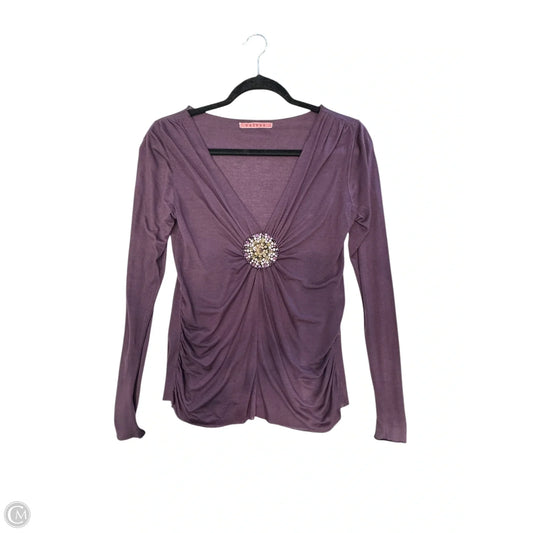 Top Long Sleeve By Velvet In Purple, Size: M