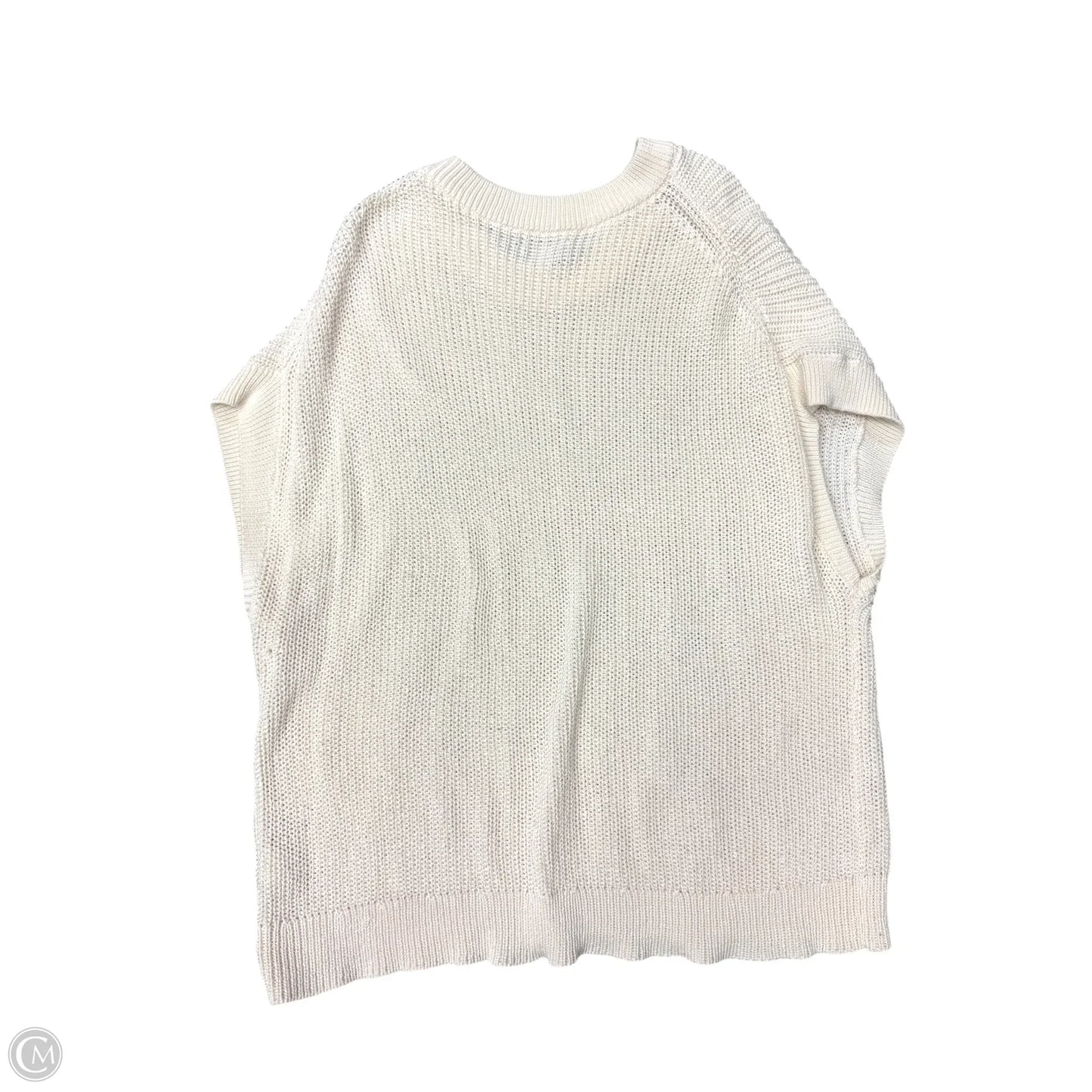 Vest Sweater By Nordstrom In Cream, Size: Xxl