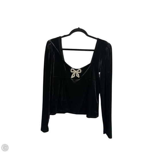 Top Long Sleeve By Rachel Zoe In Black, Size: L