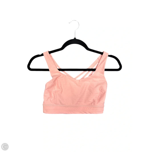 Athletic Bra By Lululemon In Pink, Size: 4