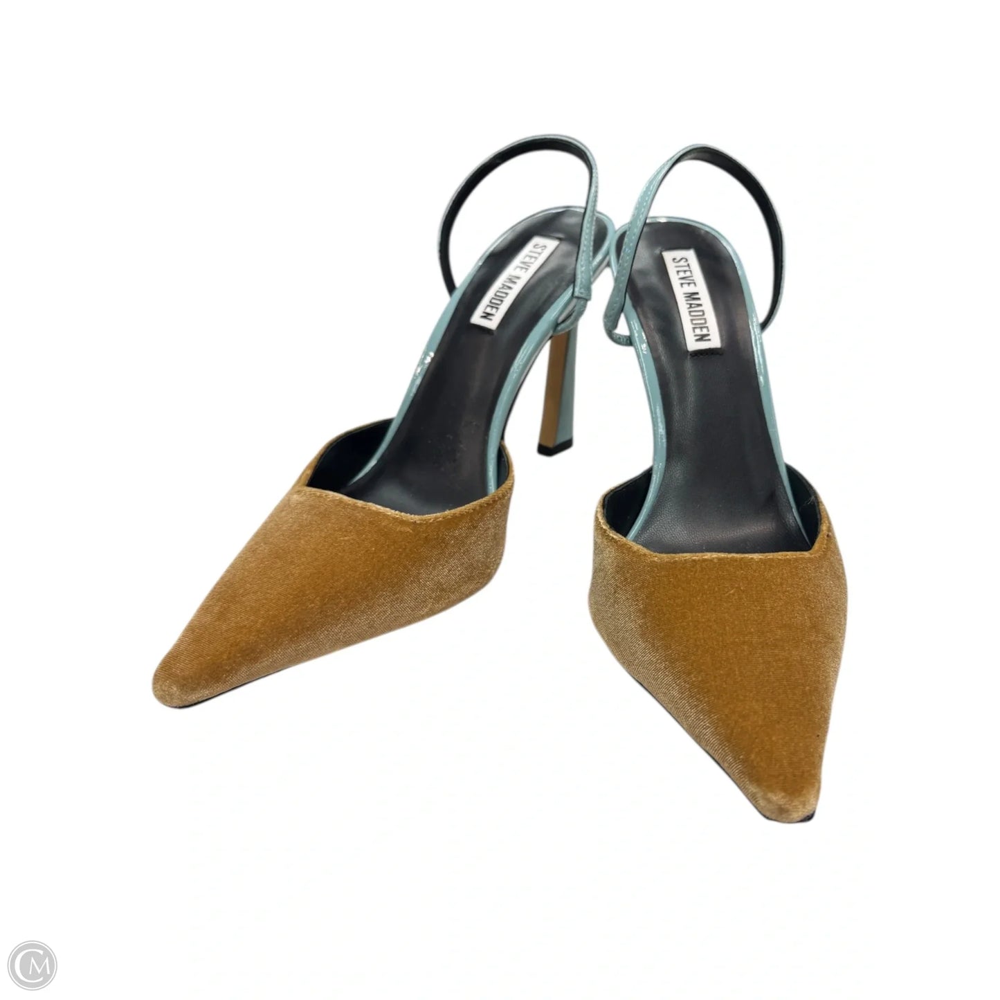 Shoes Heels Stiletto By Steve Madden In Blue & Gold, Size: 9