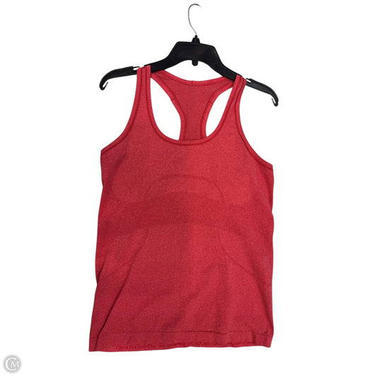 Athletic Tank Top By Lululemon In Red, Size: 8