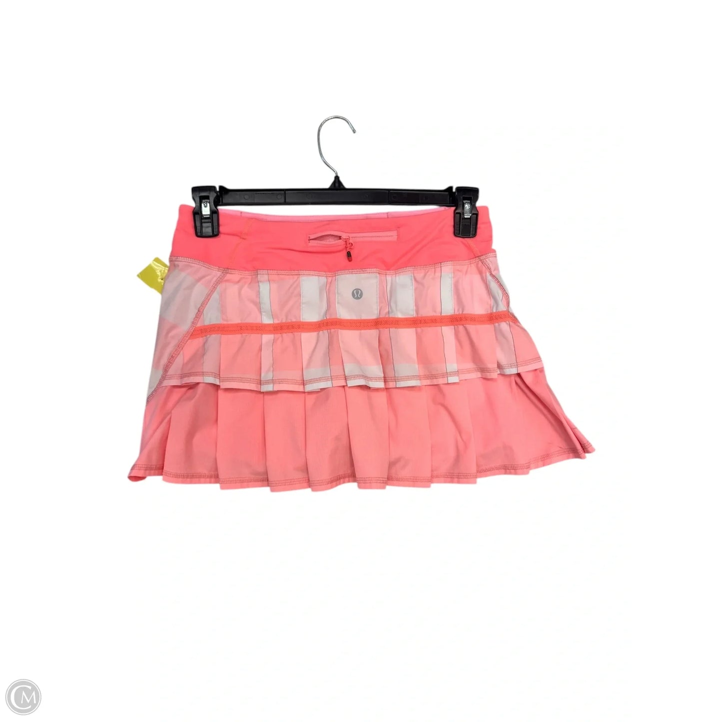 Athletic Skirt By Lululemon In Pink & White, Size: 6