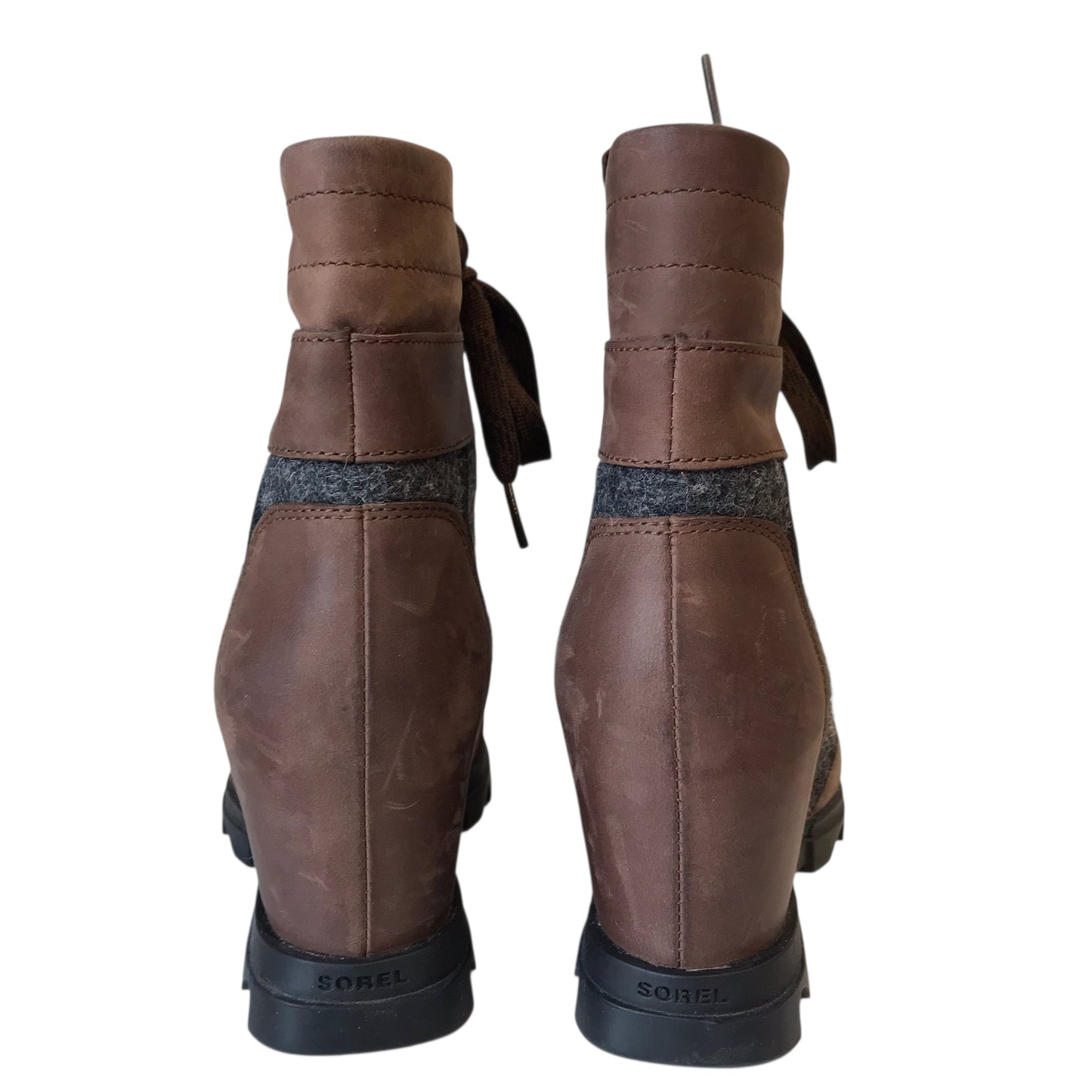 Boots Hiking By Sorel In Brown & Grey, Size:6.5