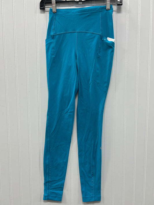 Athletic Leggings By Lululemon In Blue, Size:2