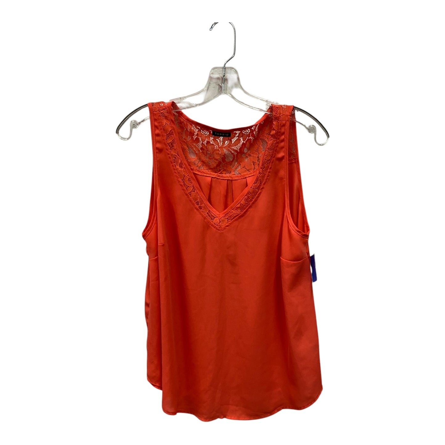 Top Sleeveless By Torrid In Orange, Size:M