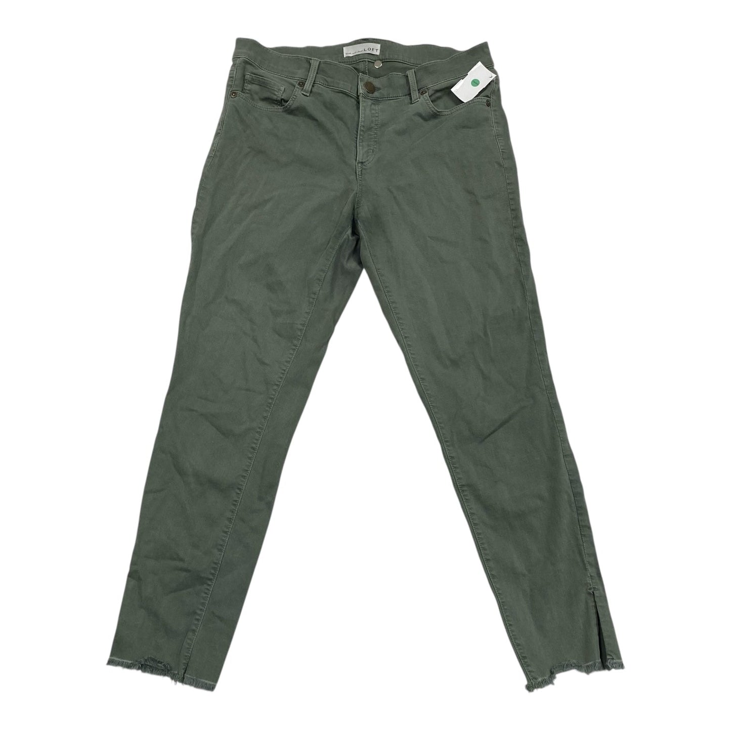 Jeans Skinny By Loft In Green Denim, Size:6