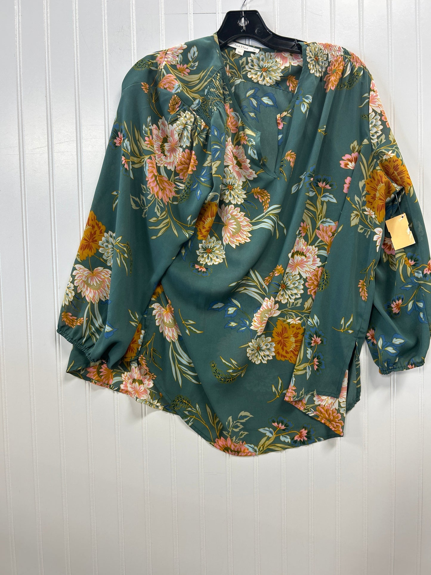 Top Ls By Cmc In Green, Size:1X