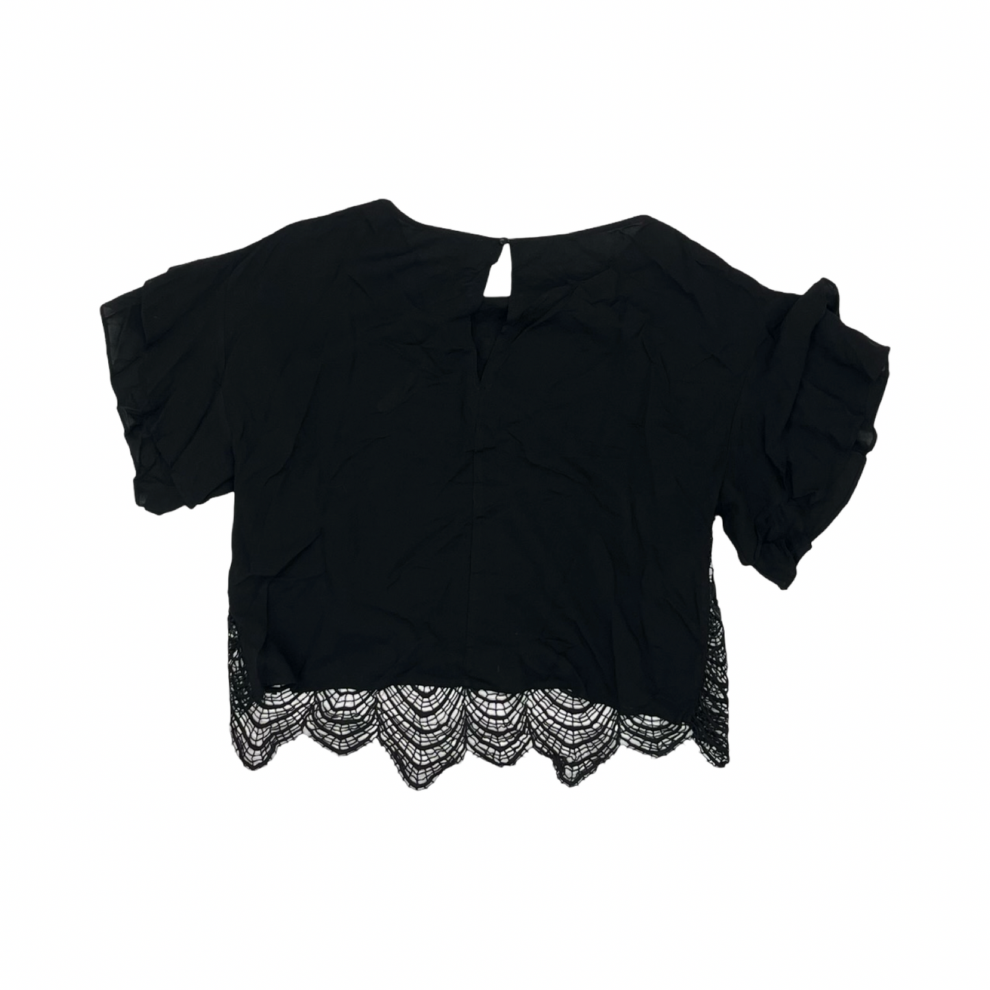 Blouse Ss By She + Sky In Black, Size:S