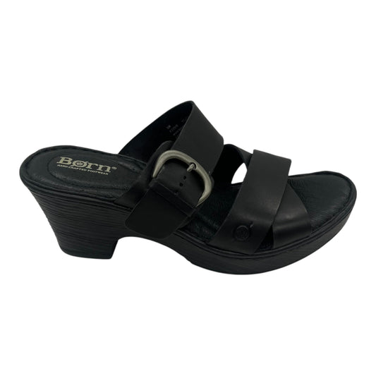 Sandals Heels Block By Born In Black, Size:8