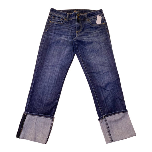 Jeans Cropped By Kut In Blue Denim, Size:6