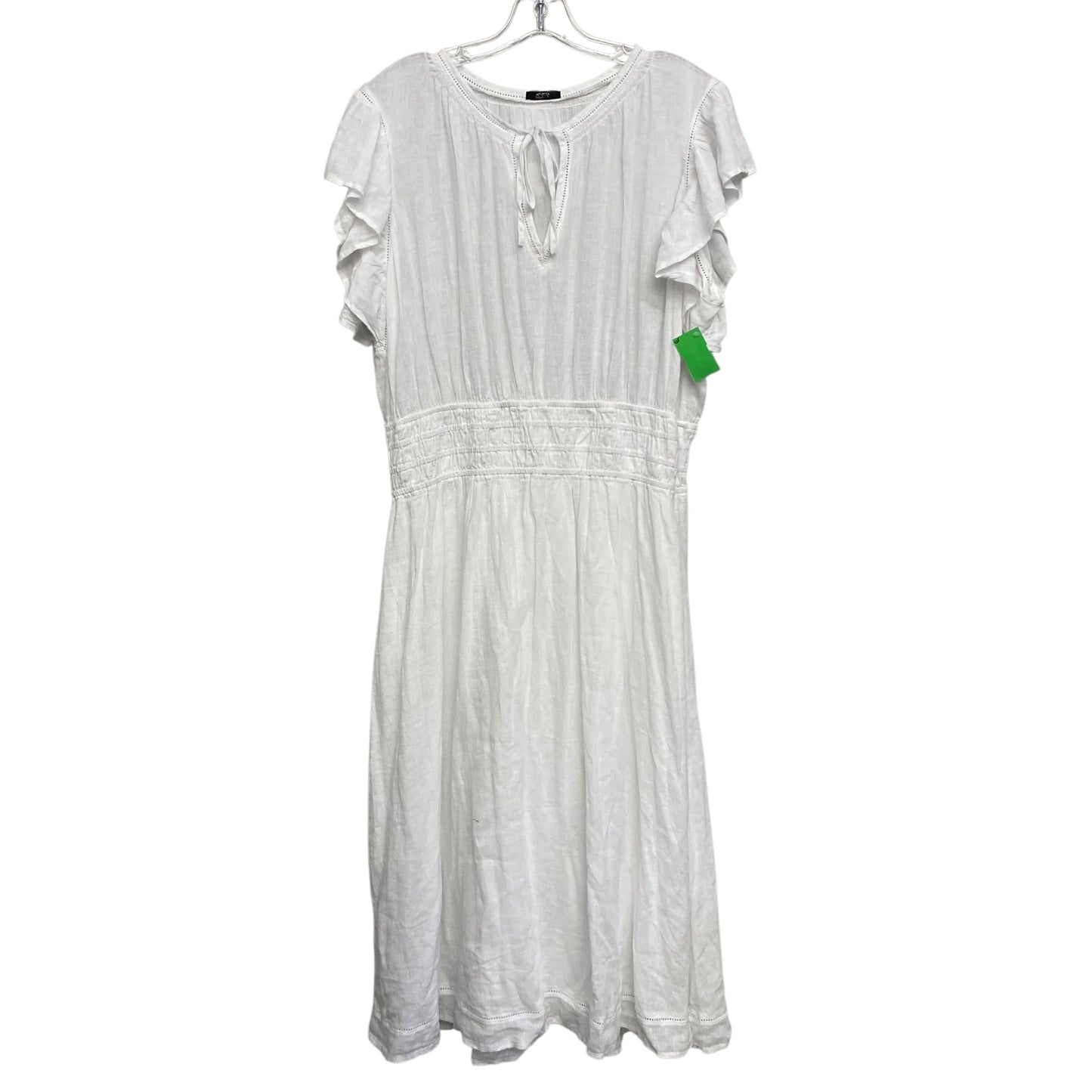 Dress Casual Midi By Rails In White, Size:1X