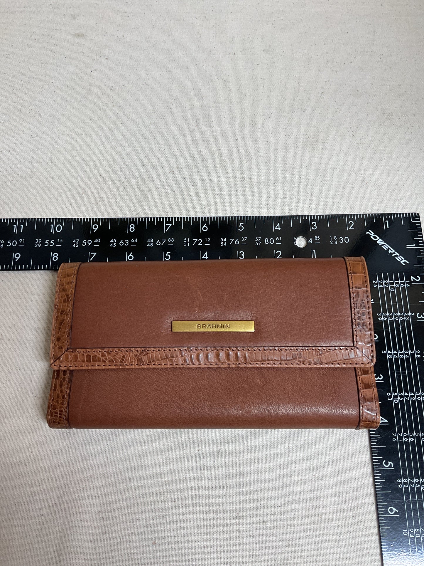 Wallet Designer By Brahmin In Tan, Size:Large