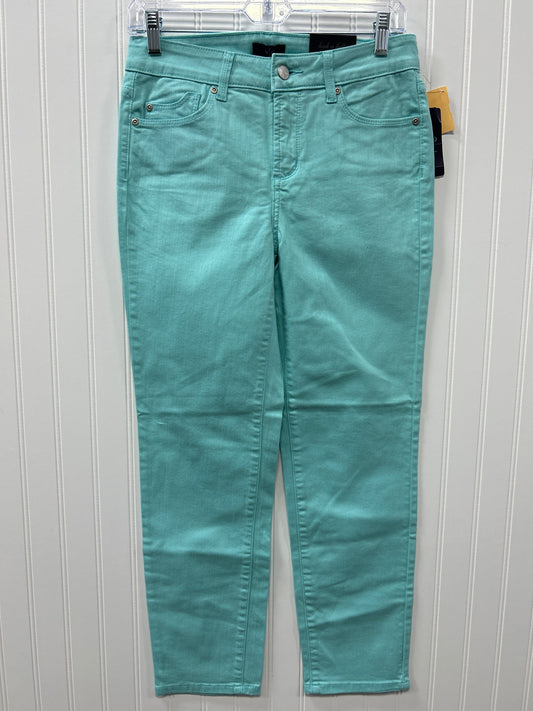 Jeans Straight By Not Your Daughters Jeans In Aqua, Size:4