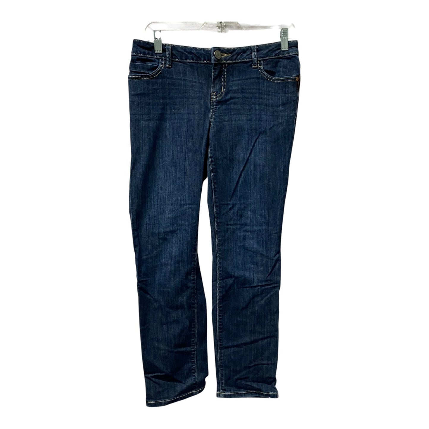 Jeans Straight By Simply Vera In Blue Denim, Size:6P