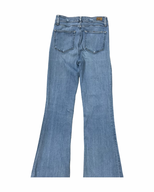 Jeans Flared By Paige In Blue Denim, Size:4