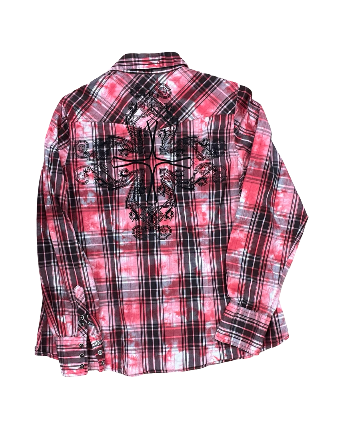 Blouse Ls By Clothes Mentor In Red & White, Size:Xl