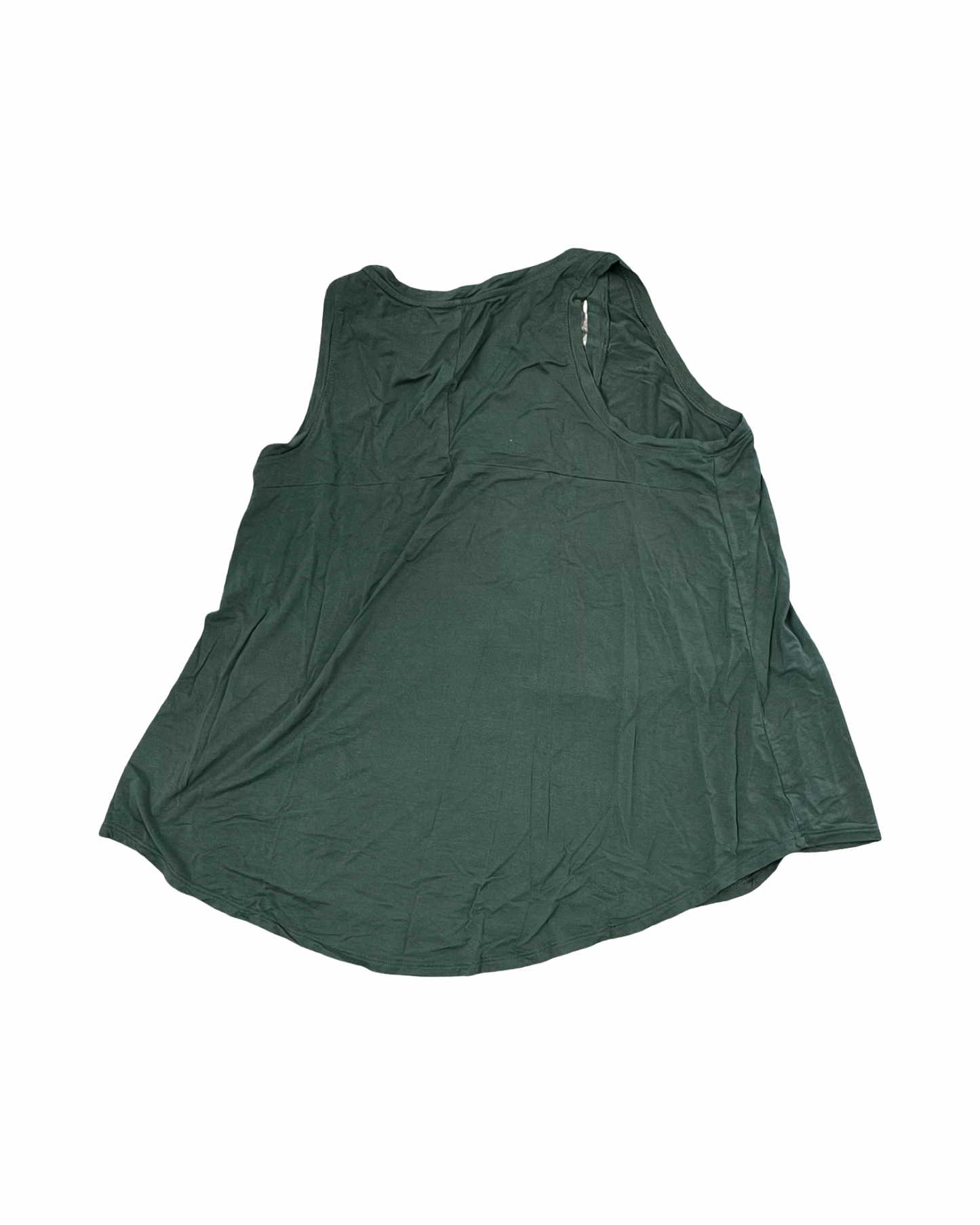 Top Sleeveless By Time And Tru In Green, Size:L