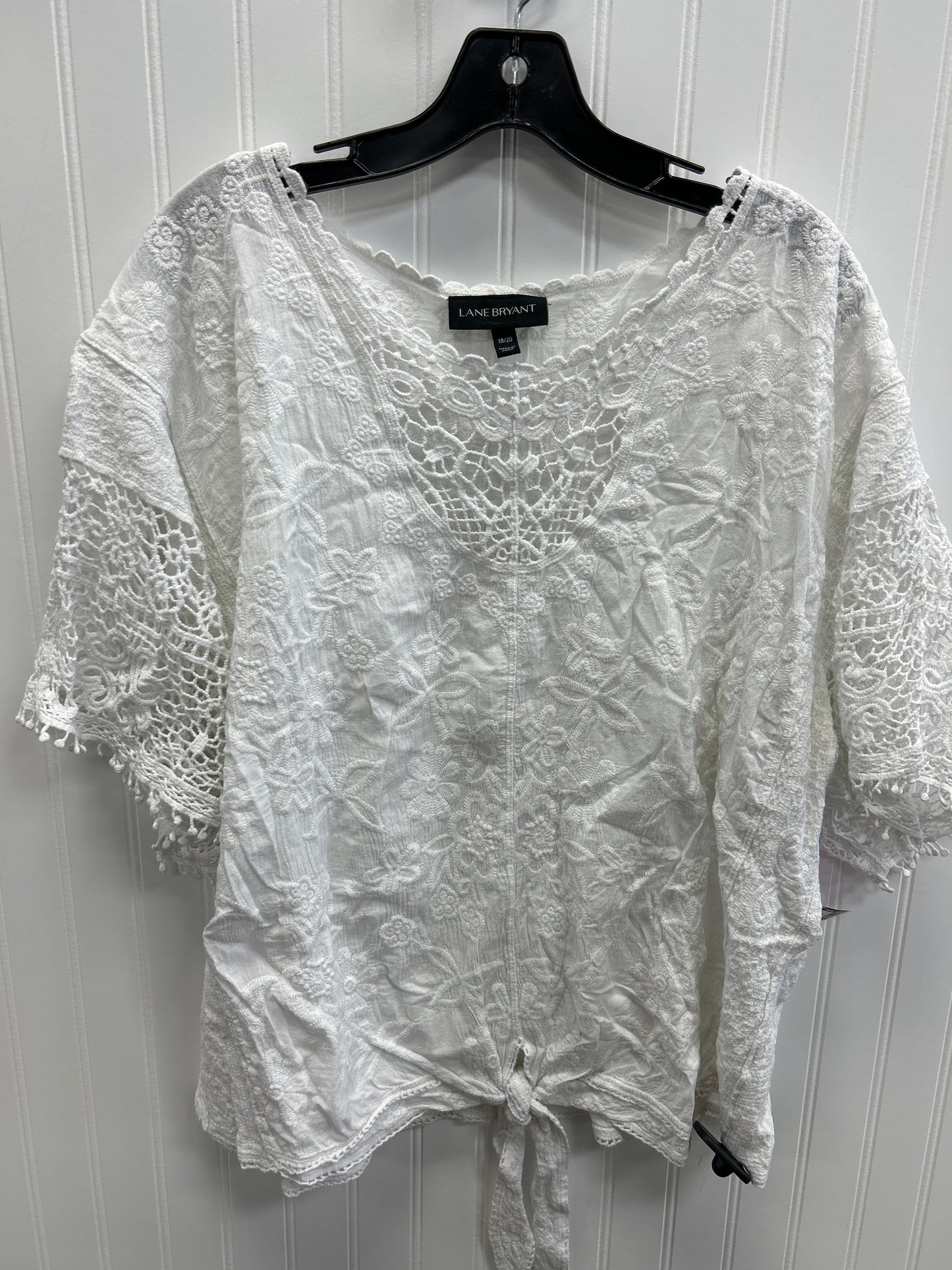 Top Ss By Lane Bryant In White, Size:1X