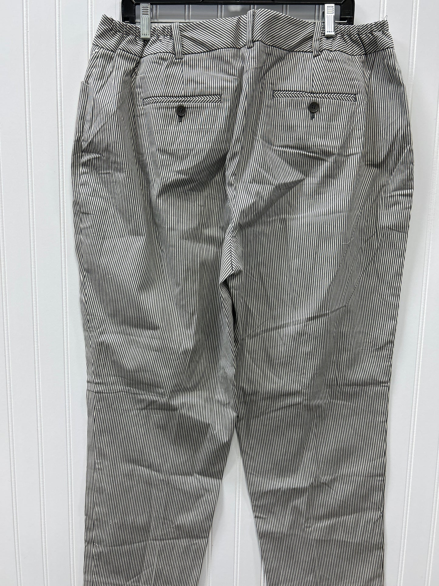 Pants Dress By Talbots In Grey & White, Size:16