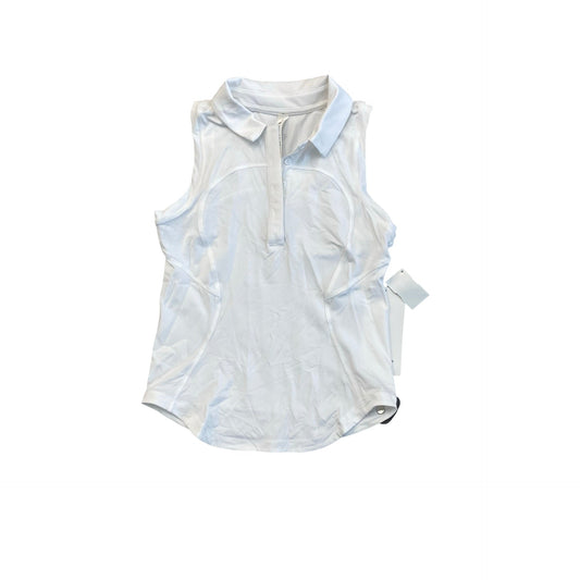 Athletic Tank Top By Lululemon In White, Size:2