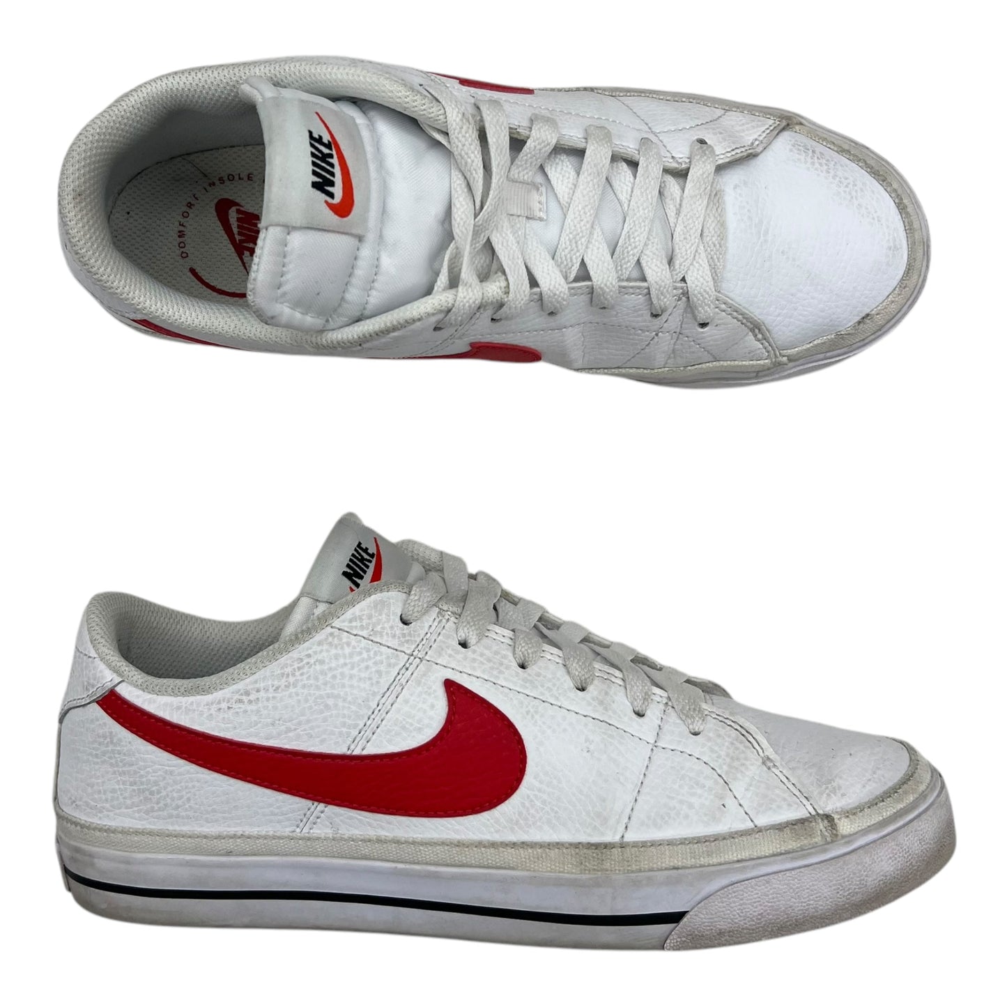 Shoes Sneakers By Nike In Red & White, Size:9