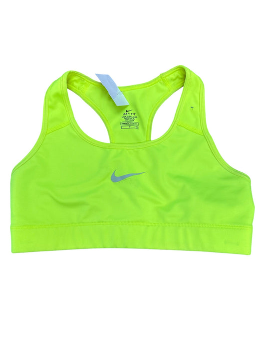 Athletic Bra By Nike In Yellow, Size: S