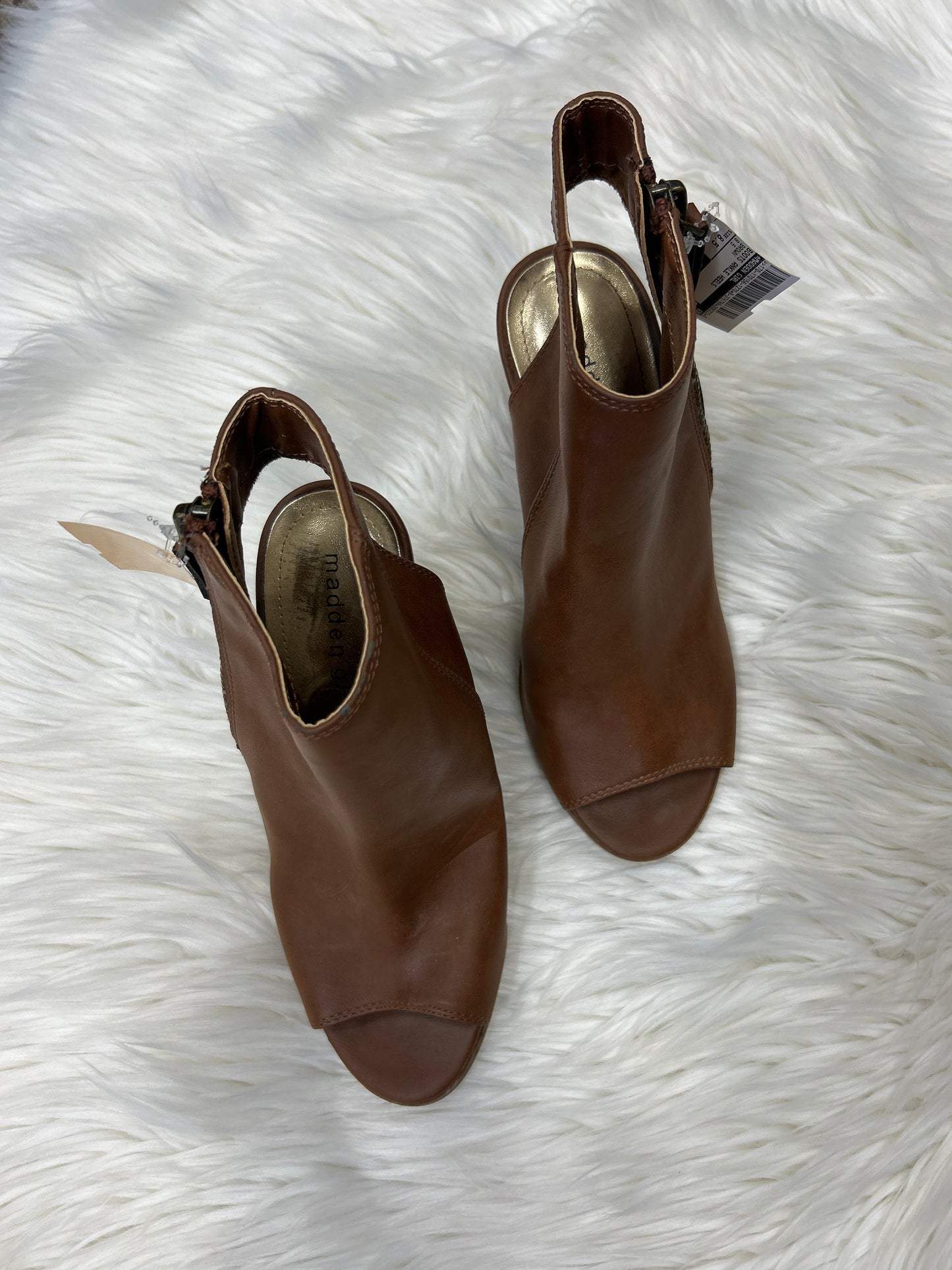 Boots Ankle Heels By Madden Girl In Brown, Size:8.5