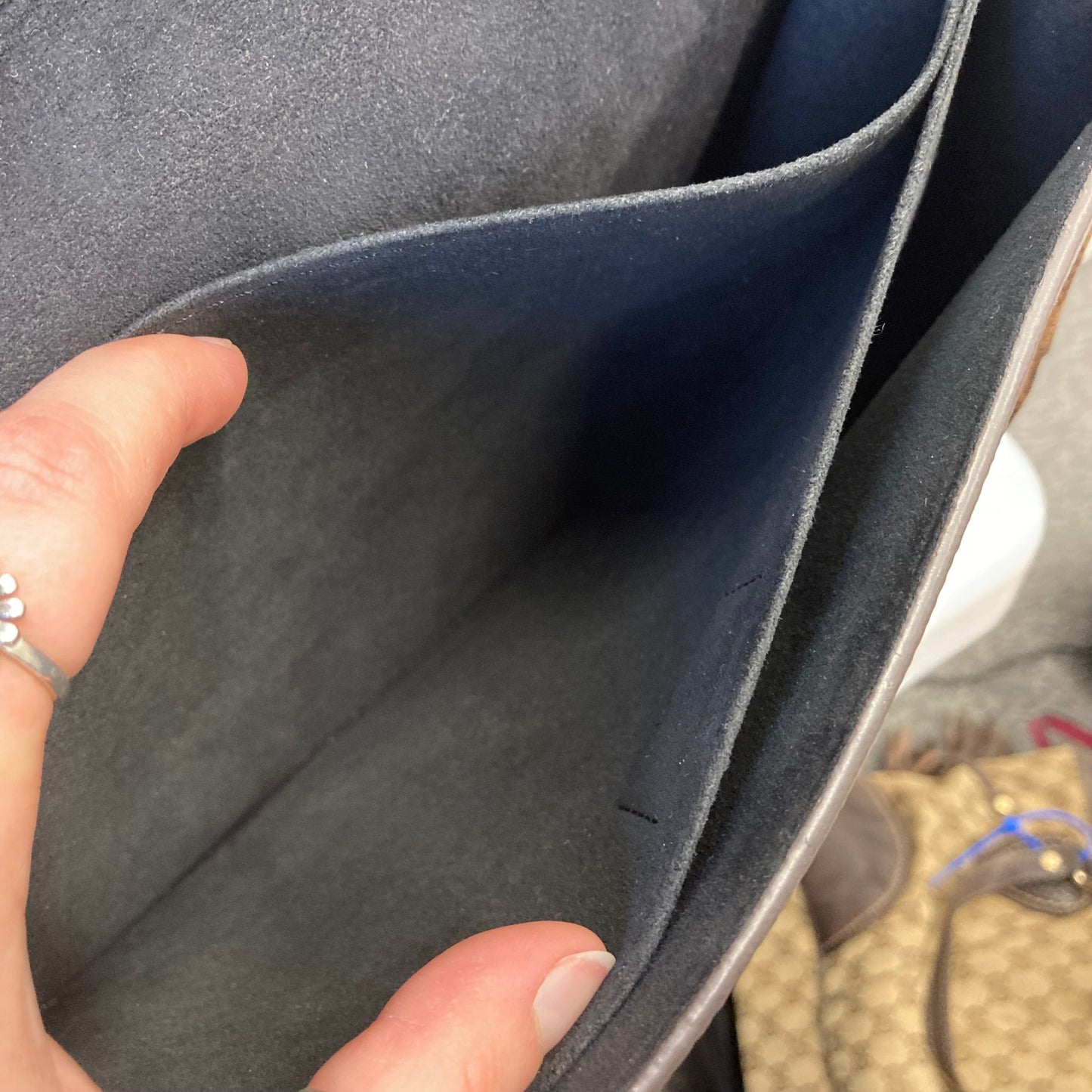 Handbag Luxury Designer By Louis Vuitton In Brown & Tan, Size:Small