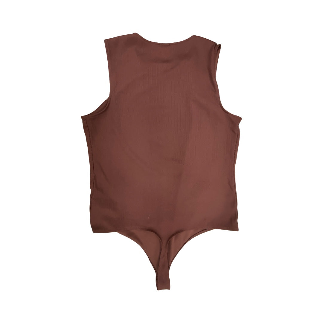 Bodysuit By Express In Brown, Size:Xl